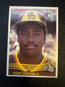 Tarjeta de béisbol Tony Gwynn 1984 Donruss #324 HOF Major League (MLB) - Imagen 1 de 2