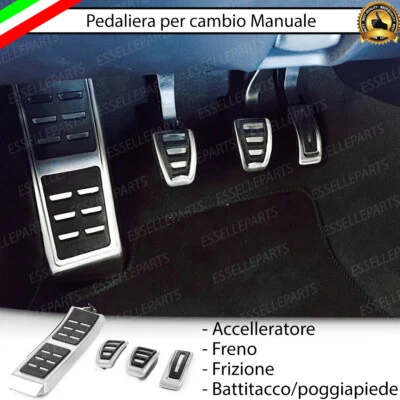 SET PEDALIERA COPRIPEDALI COPRI PEDALI PER CAMBIO MANUALE AUDI A5 B8 8T - Immagine 1 di 4