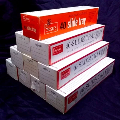 Sears Linear End Lock Tower TDC-Type 40- Individual Boxed Slide Trays Lot of 10 - Image 1 of 4