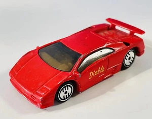 1990 Hot Wheels Blue Card/Speed Points #123 LAMBORGHINI DIABLO Red w/Chrome - Picture 1 of 7