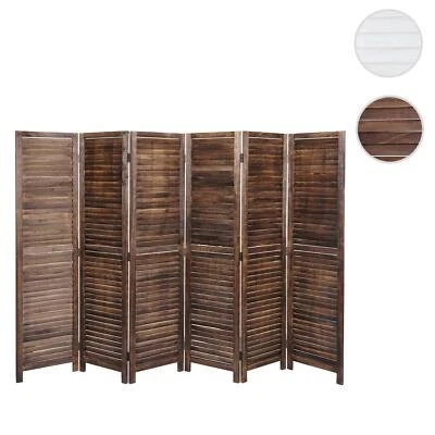 Paravent HWC-C30, Raumteiler Trennwand Sichtschutz, Shabby-Look Vintage Holz