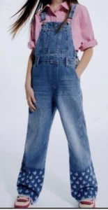 Zara + Disney Mickey Mouse Mädchen Denim Overall in Blau Größe 10 - Bild 1 von 10