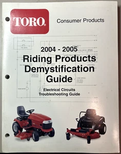 Toro Riding Products Guida Demistificazione 2004-2005 Modulo N. 492-9137 - Foto 1 di 2