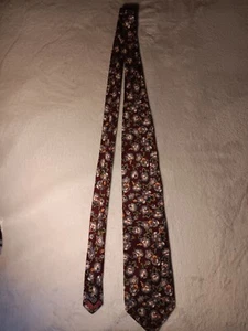 Corbata Dior Christian Dior Monsieur para hombre 100 % seda roja floral - Imagen 1 de 6