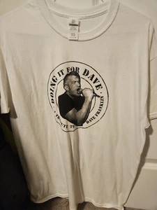 Rare Dave Franklin Tribute Show T Shirt L Vision Leeway H2O Burn NYHC NJHC - Picture 1 of 5