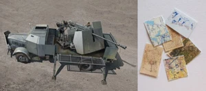 Trompetista / DB L4500A con 5cm Flak 41 II + 6 cartas de batalla en 1:35 - Imagen 1 de 22