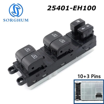 Interruptor de ventana eléctrica del lado del conductor 4AUTO para Infiniti M35 M45 2006-2007 25401-EH100 Foto 1 de 4