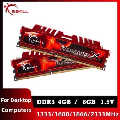 Memoria para juegos de escritorio G SkiLL 4 GB 8 GB 16G DDR3 RAM 1333 1600 1866 2133 2400 MHz Foto 1 de 4