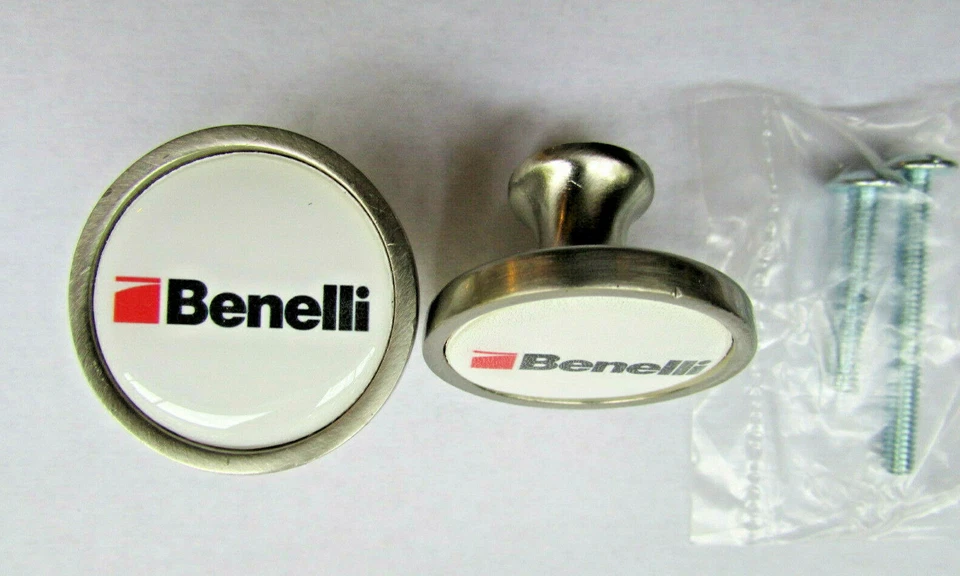 Botões de armário Benelli, puxadores de armário com logotipo Benelli / botões de cozinha, benelli  - Imagem 1 de 1