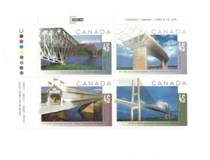 CANADA - Scott #1570-1573 - MNH - UL Plate Block - 1995 - Bridges - Picture 1 of 1