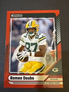 2024 Panini Donruss - Red Press Proof #92 Romeo Doubs - Bild 1 von 2