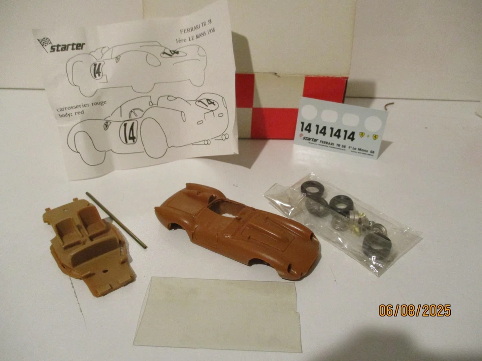 RARE FERRARI TR 58 *VAINQUEUR 24H DU MANS 1958* -KIT STARTER- 1/43ème - EN BOITE - Photo 1/4