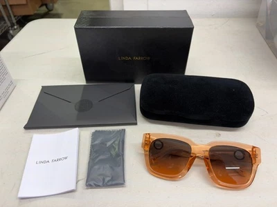 Linda Farrow LFL1001 Sunglasses - Orange / Beige - Image 1 of 4