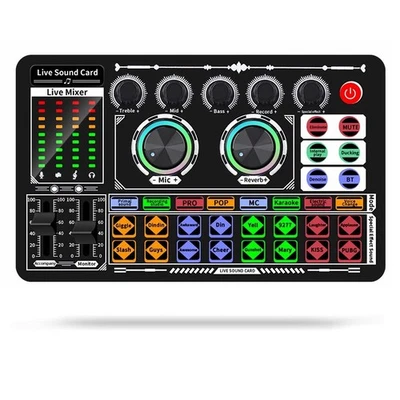 BONKYO F999 Audio interface karaoke microphone PA mixer audio voice changer Soun - Image 1 of 4