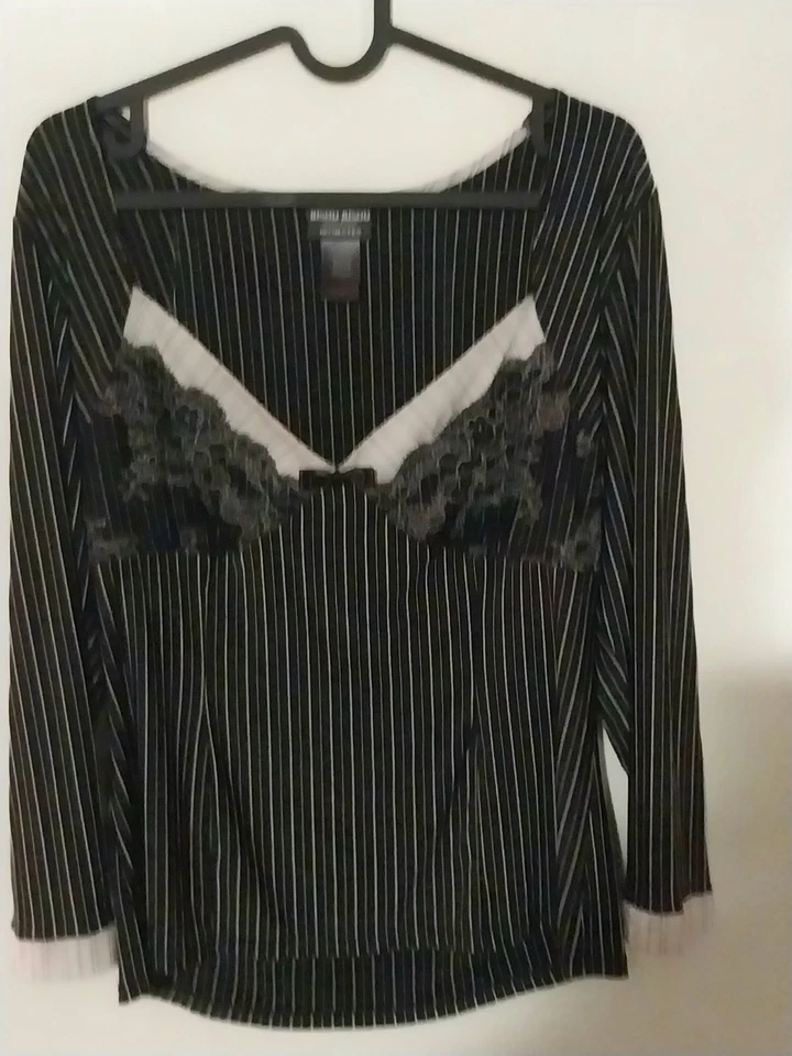 Bisou Bisou Intimates Top Large Babydoll Goth Whimsigoth Dark Fairy Shirt Grunge - Image 1 of 4