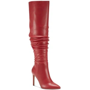 INC Womens Iyonna Red Tall Over-The-Knee Boots Shoes 6.5 Medium (B,M) BHFO 8073 - Picture 1 of 3