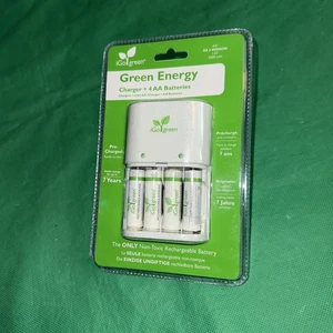 green energy charger + 4 AA batteries iGO green Brand new - Picture 1 of 4