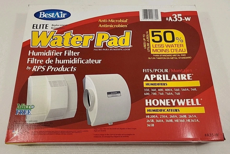 Humidifier Filter Water Pad Elite A35W Filter 2 Pack. Fits Aprilaire 35 350 ...