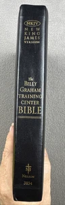 Billy Graham Training Center Bible NKJV Bonded Leather Black 2004 Nelson 3854 - Picture 1 of 14