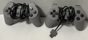 Two Sony Playstation Classic PS1 Mini SCPH-1000R USB Controllers OEM Tested - Picture 1 of 7