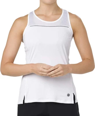 Asics Lite-Show Womens Running Vest White Run Lightweight Breathable Tank Top - Image 1 of 4