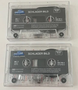 German Pop Hits Bild Schlager-Die 50 größten Schlagerhits 2 Cassette Tape Set - Picture 1 of 6