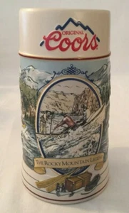 Coors 1992 Rocky Mountain Legend Series River Rafting CR92 Stein - Picture 1 of 5