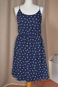 blaues Sommerkleid mit weißen Punkten Gr. 38 - Bild 1 von 6