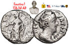 Ancien Empire romain pièce argent Faustine 1 138 141 épouse ANTONINUS PIUS #31925