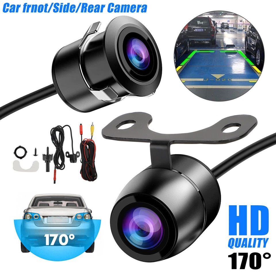 170° CMOS Car Front/Side/Rear View Reverse Backup Night Vision Parking Camera HD - Image 1 of 4