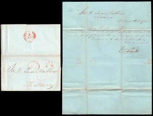 Cuba Esp. - Prefilatelia - Habana - 1845 - Carta Baeza "Habana" a Matanzas + - Picture 1 of 1