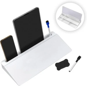 Desktop Glass Whiteboard Board Computer Notepad Computer Keyboard Stand with Dr - Picture 1 of 7