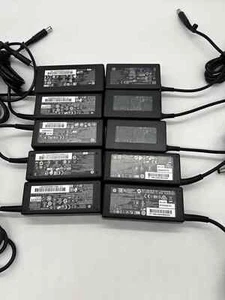 JOB LOT X 10 GENUINE HP LAPTOP CHARGER 19.5V - 3.33A 65W CENTRE PIN TIP - Picture 1 of 5