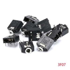 3.5mm Stereo Audio Socket Headphone Jack Connector 5 Pin PCB Mount High Temp New - Photo 1/4