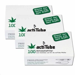 ActiTube -ExTune Charcoal Filters, pipe filter Tips Tubes Pipe- REDUCES THE TAR - Picture 1 of 4
