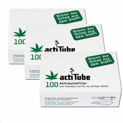 ActiTube -ExTune Charcoal Filters, pipe filter Tips Tubes Pipe- REDUCES THE TAR