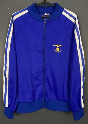 VINTAGE MEN'S ORIGINAL FRENCH AIR FORCE SPORTS BLUE JACKET LONG SLEEVE SIZE M - Image 1 of 4