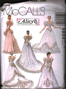 5804 UNCUT Vintage McCalls Sewing Pattern Miss Wedding Bridal Gown Dress Alicyn - Picture 1 of 2