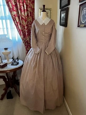 Civil War Reenactment Day Dress Size 14 - Image 1 of 3