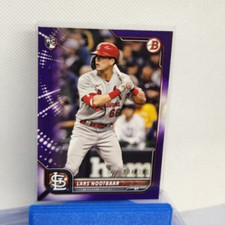 2022 Bowman Paper LARS NOOTBAR RC Rookie Purple /250 card #64 Cardinals