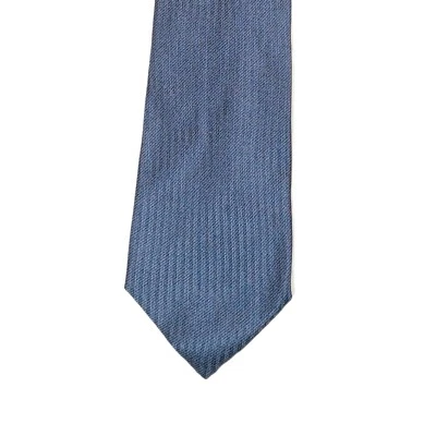 Trussardi Collection Men’s Silk Tie Blue Vertical Striped 61” Designer Wide New - Image 1 of 4