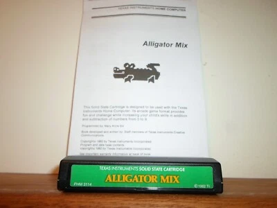 Tested ! Alligator Mix Texas Instruments TI/99/4A Computer w/ Reprinted Manual - Image 1 of 4