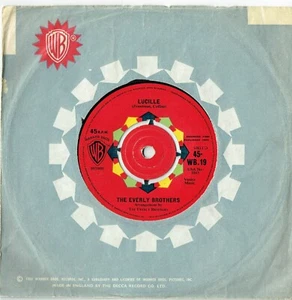 The Everly Brothers - Lucille/So Sad WB19 VG/VG Hear It! - Picture 1 of 2