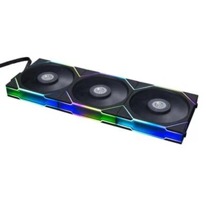 Lian Li UNI TL 3x120mm RGB Gehäuselüfter - Schwarz, PWM Kühlung, PC Lüfter Set (12TL3B) - Bild 1 von 1