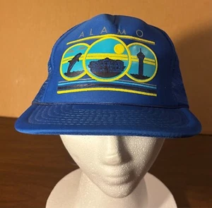 De Colección Alamo/San Antonio Texas Rojo Camionero Estilo Snapback Sombrero - Cuerda/Malla - Limpio Usado en Excelente Condición - Imagen 1 de 9