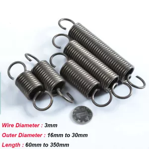 Verlängerungsfederdraht Durchmesser 3 mm Stahl mit Haken Spannungsfedern - Bild 1 von 8