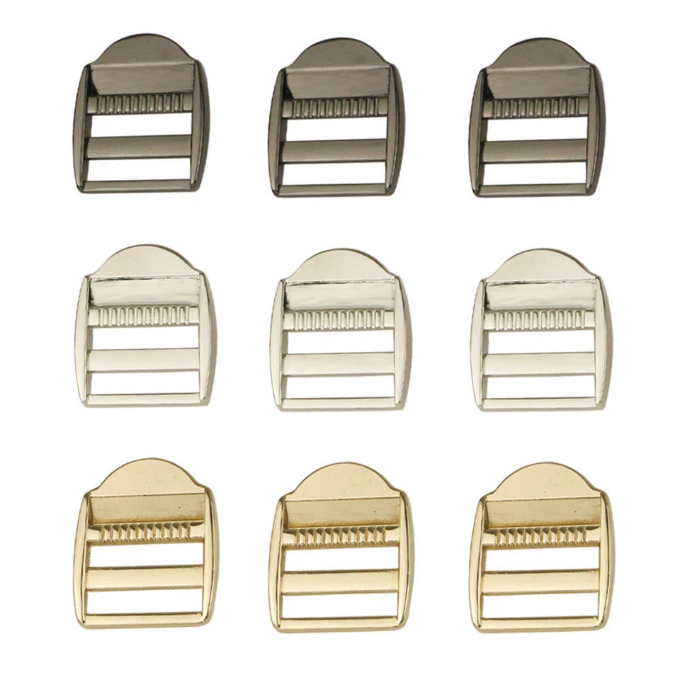 Metal Ladder Lock Backpack Slide Buckle Webbing Fastener Adjuster 20mm 25mm - Image 1 of 4