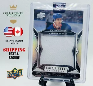 MATHEW BARZAL 2022-23 UD Black Diamond Extra Exquisite Jersey patch 4/99 #ECE-MB - Picture 1 of 10