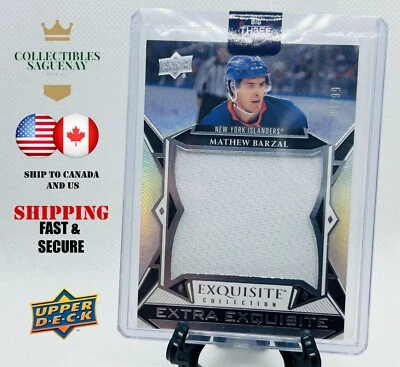 MATHEW BARZAL 2022-23 UD Black Diamond Extra Exquisite Jersey patch 4/99 #ECE-MB - Image 1 of 4