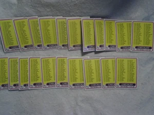 21-1980 TOPPS FOOTBALL CHECKLIST CARDS #'s 102,246,391,509, walter payton,griese - Picture 1 of 2
